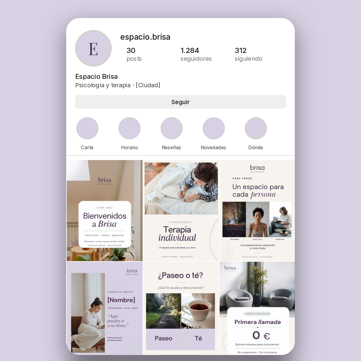 Kit de contenido para Instagram · Psicología y terapia - Imagen 2