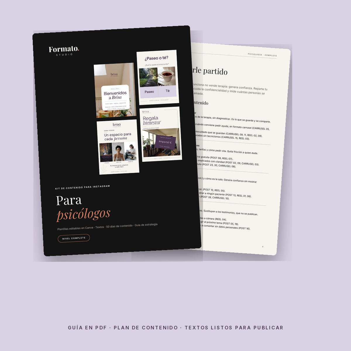 Kit de contenido para Instagram · Psicología y terapia - Imagen 4