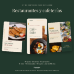 Plantillas de Instagram para restaurantes y cafeterías
