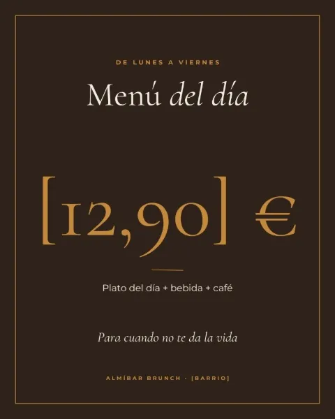 Plantilla del kit de Restaurantes: menú del día