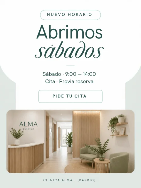Post de Instagram de ejemplo para clinicas