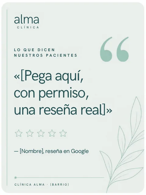 Post de Instagram de ejemplo para clinicas