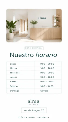 Story de Instagram de ejemplo para clinicas