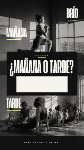 Story de Instagram de ejemplo para fitness
