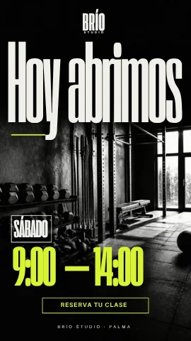Story de Instagram de ejemplo para fitness