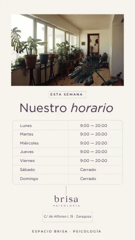 Story de Instagram de ejemplo para psicologia