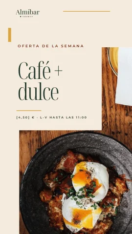 Story de Instagram de ejemplo para restaurantes